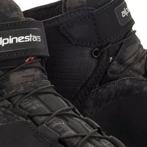 Bota Alpinestars Crx Drystar Preta Camo Vermelha Impermeável Confortável Cross