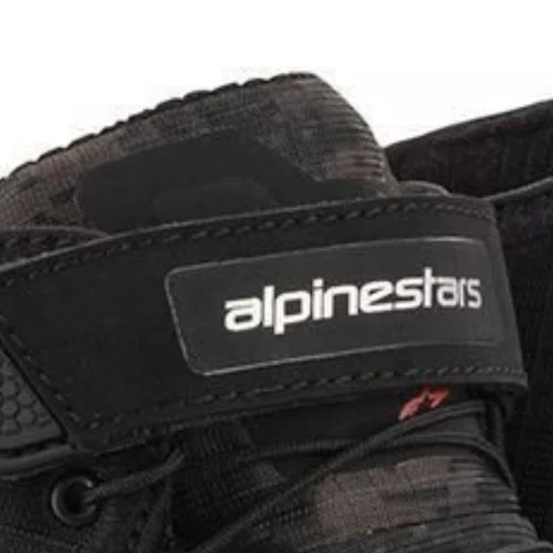 Bota Alpinestars Crx Drystar Preta Camo Vermelha Impermeável Confortável Cross