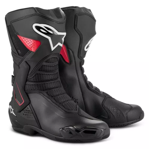 Bota Alpinestars SMX 6 V3 Drystar Preta Vermelha