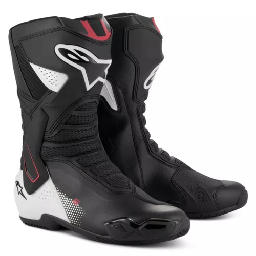 Bota Alpinestars SMX 6 V3 Preta Branca Vermelha Graphic