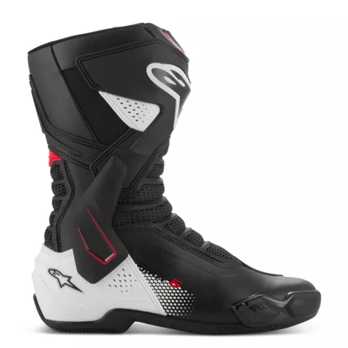 Bota Alpinestars SMX 6 V3 Preta Branca Vermelha Graphic