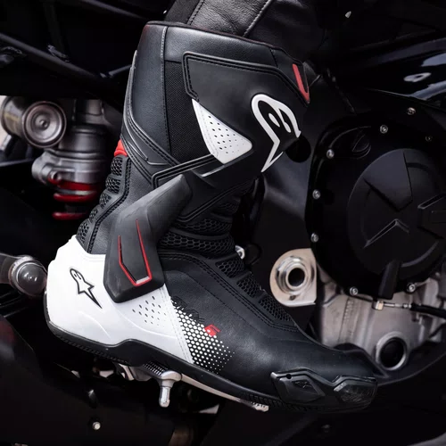 Bota Alpinestars SMX 6 V3 Preta Branca Vermelha Graphic
