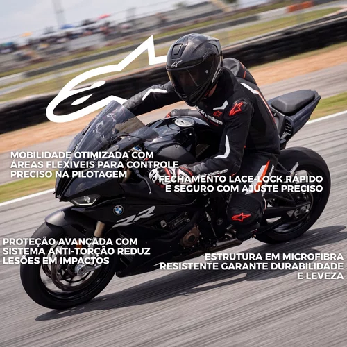 Bota Alpinestars SMX 6 V3 Preta Branca Vermelha Graphic