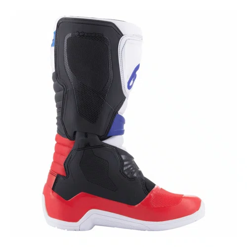 Bota Alpinestars Tech 3 Branco Vermelho Azul Escuro