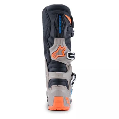 Bota Alpinestars Tech 7 Enduro Preta Cinza Laranja Fluo