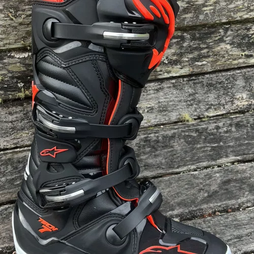 Bota Alpinestars Tech 7 Enduro Preto Vermelho Red Original