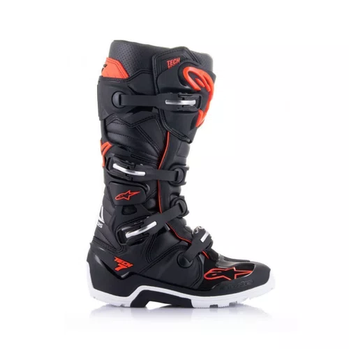 Bota Alpinestars Tech 7 Enduro Preto Vermelho Red Original
