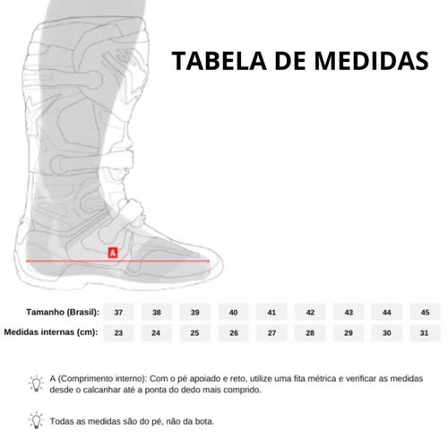 Bota Off Road ASW Image Enduro Preta Vermelha Amarela Fluo