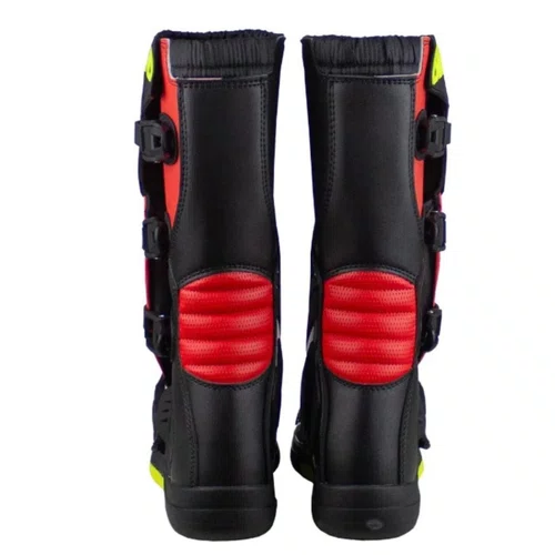 Bota Off Road ASW Image Enduro Preta Vermelha Amarela Fluo