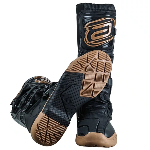 Bota Motocross ASW Image Enduro Preta Marrom