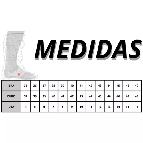 Bota Motocross ASW Image Enduro Preta Marrom
