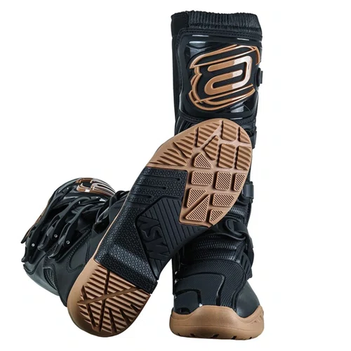 Bota Motocross ASW Image Enduro Preta Marrom