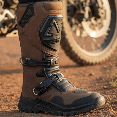 Bota Leatt Adventure Hydradri 7.5 Impermeável Marrom
