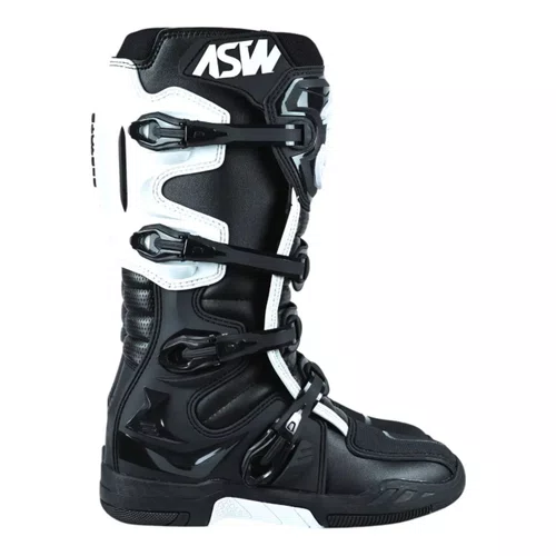 Bota Motocross Asw Elevate Branca Preta