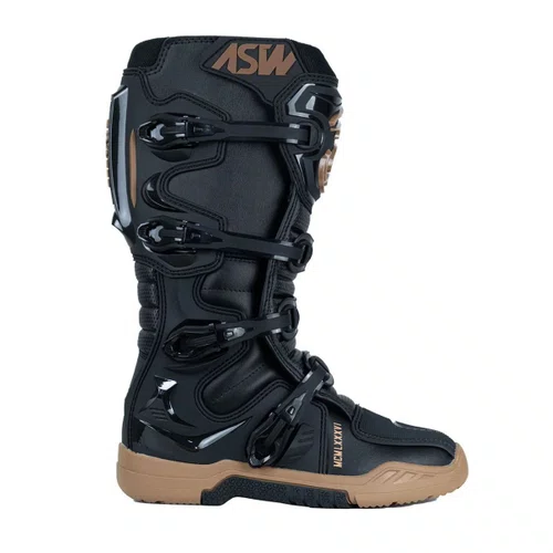 Bota Off Road Asw Elevate Enduro Preta Marrom Premium Original