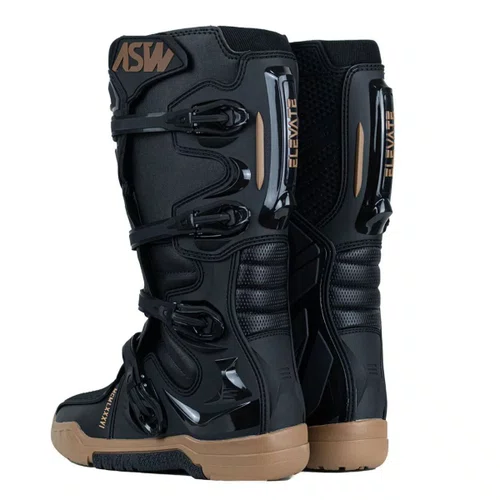 Bota Off Road Asw Elevate Enduro Preta Marrom Premium Original