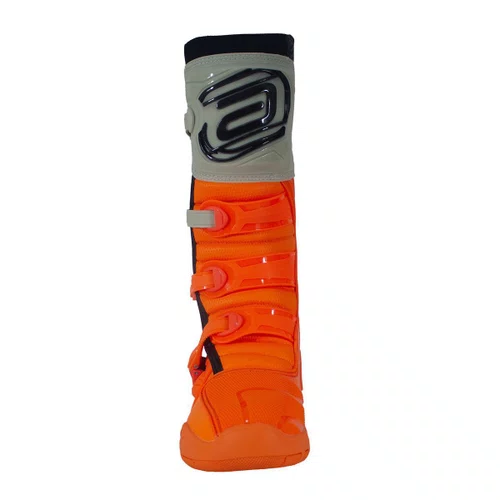 Bota Off Road Asw Elevate Laranja Fluo Cinza Premium Original