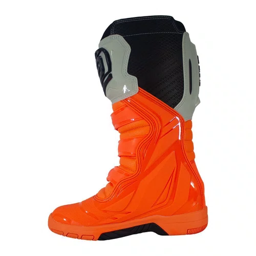 Bota Off Road Asw Elevate Laranja Fluo Cinza Premium Original