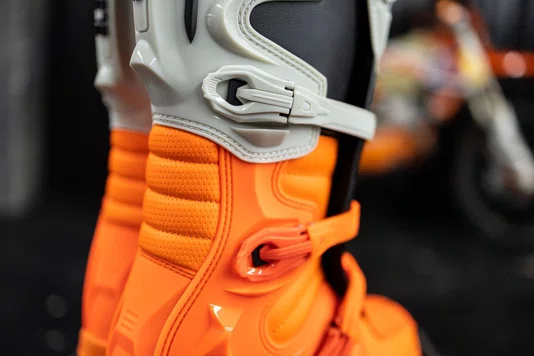 Bota Off Road Asw Elevate Laranja Fluo Cinza Premium Original