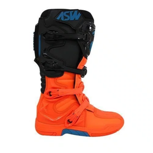 Bota Off Road Asw Elevate Laranja Preta Original Premium