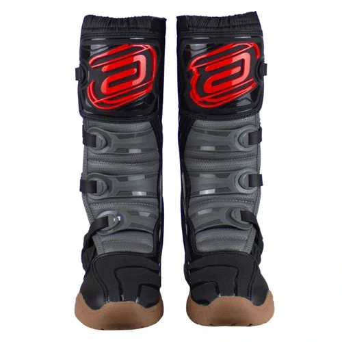 Bota Motocross ASW Image Enduro Cinza Preto Vermelho