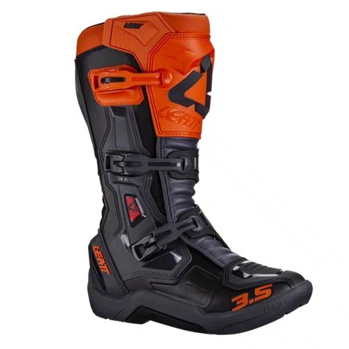 Bota Motocross Leatt 3.5 Laranja Preto