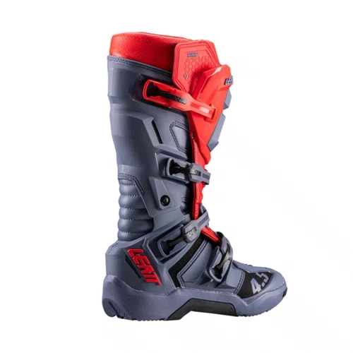 Bota Motocross Leatt 4.5 Enduro Vermelha Cinza
