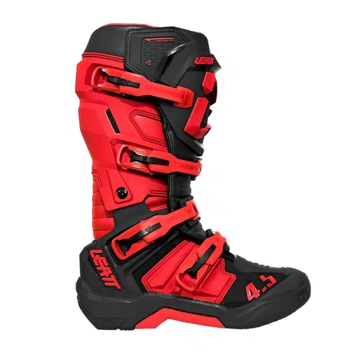 Bota Motocross Leatt 4.5 Vermelha Preta