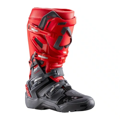 Bota Motocross Leatt 5.5 FlexLock Enduro Vermelha Cinza