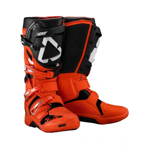 Bota Motocross Leatt 5.5 Flexlock Laranja Preta