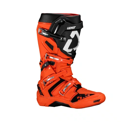 Bota Motocross Leatt 5.5 Flexlock Laranja Preta