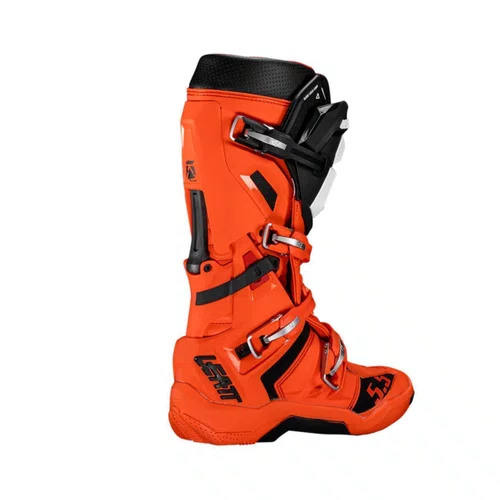 Bota Motocross Leatt 5.5 Flexlock Laranja Preta