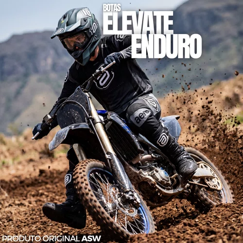 Bota Off Road Asw Elevate Preta Black - Premium Original