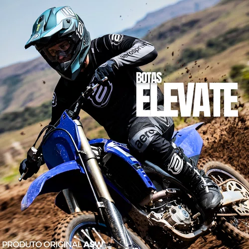 Bota Off Road Asw Elevate Preta Branca