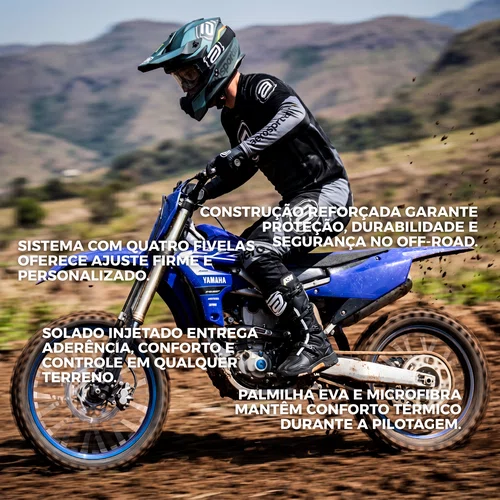 Bota Off Road Asw Elevate Preta Branca