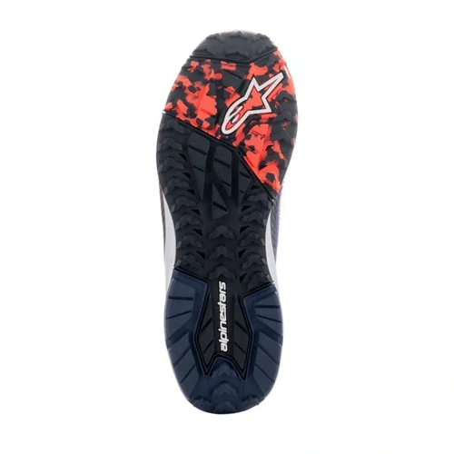 Bota Tenis Pilotagem Alpinestars Speedforce XR Azul Preta Vermelha Cinza