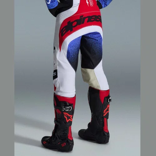 Calça Alpinestars Techstars Knif  Preto Branco Vermelho