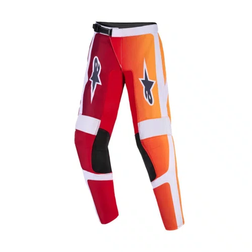 Calça Alpinestars Youth Fluid Portl Infantil Vermelho Cinza 
