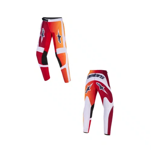 Calça Infantil Alpinestars Youth Fluid Portl Vermelho Cinza Off Road