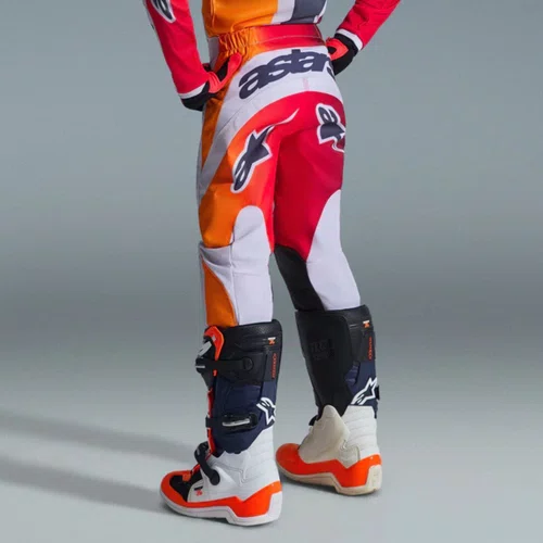 Calça Infantil Alpinestars Youth Fluid Portl Vermelho Cinza Off Road