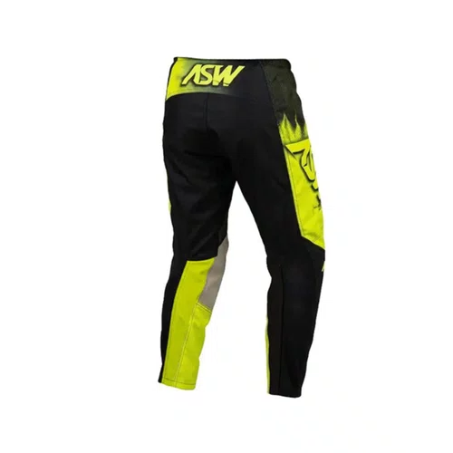 Calça ASW Image Enduro Dots Preta Amarela Fluo