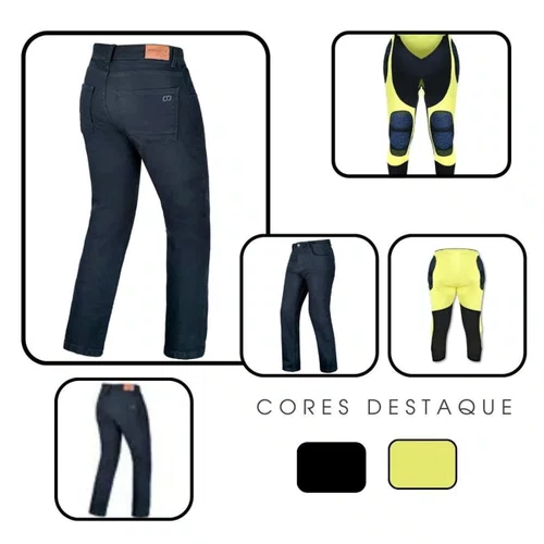 Calça Jeans Kevlar Asw Corse 3.0 Com Proteção Preta Premium