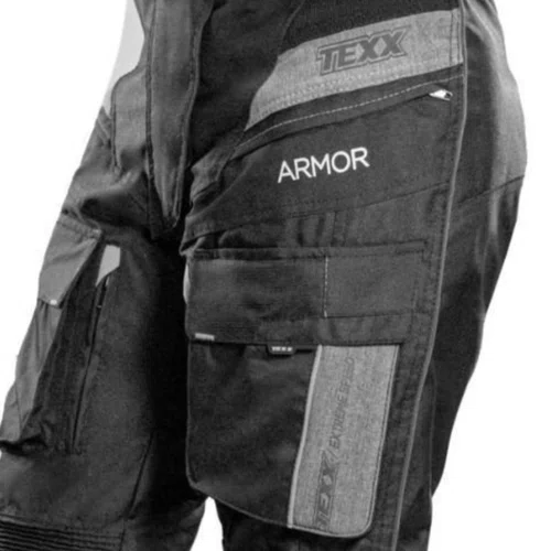Calça Moto Texx Armor Lady Feminina Impermeável Preta Cinza