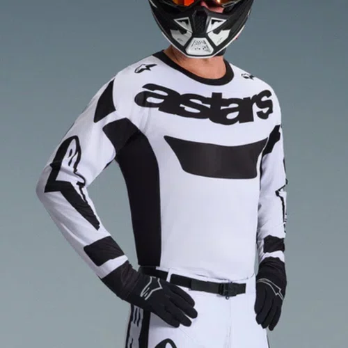 Camisa Alpinestars Racer Riway Branco Preto