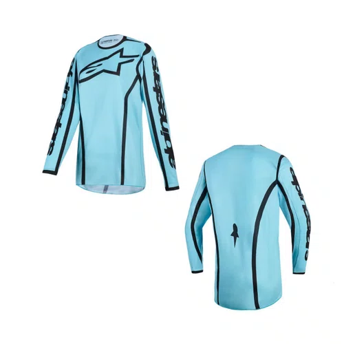 Camisa Alpinestars Stella Fluid Apex Verde Agua Preto Black