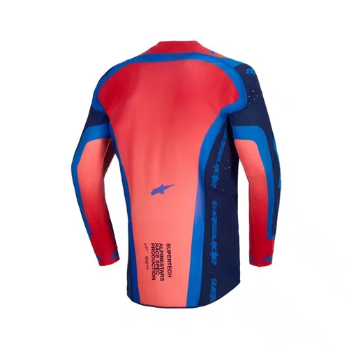 Camisa Alpinestars Supertech Vista Azul Marinho Vermelho