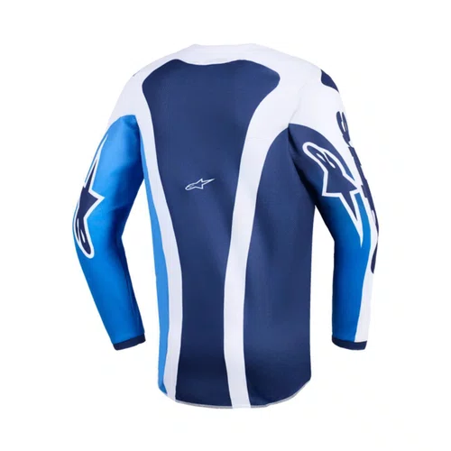 Camisa Alpinestars Youth Fluid Portl Infantil Azul Branco UCLA