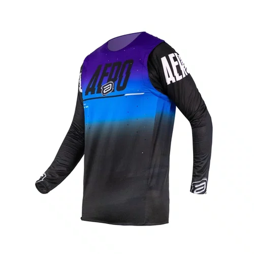 Camisa Asw Concept Future Preto Azul Roxo