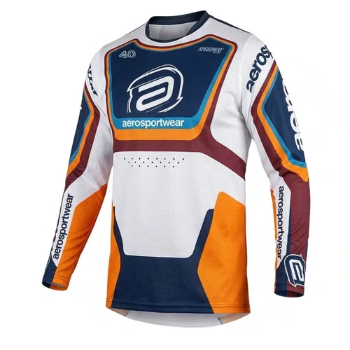 Camisa ASW  Image Cyber Branca Laranja Marinho