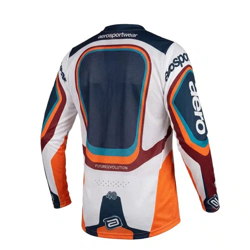 Camisa ASW  Image Cyber Branca Laranja Marinho